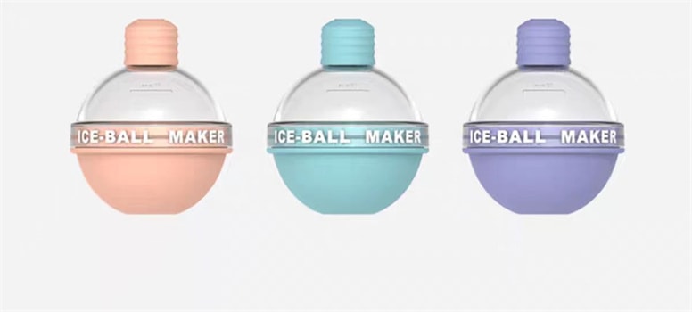 【中国直邮】摩登主妇 冰球模具 硅胶冰格储存盒制冰模具 组合4色装1套丨*预计到达时间3-4周