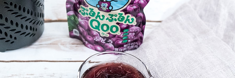 日本版可口可乐 美汁源 酷儿 吸吸果冻饮料 葡萄味 125g
