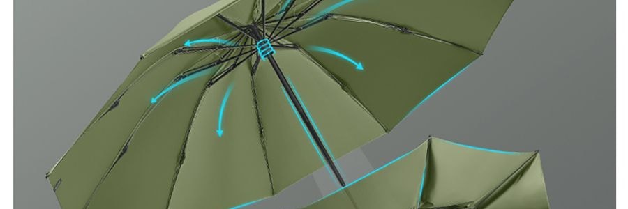 BENEUNDER蕉下 起始系列 遮陽傘自動三折傘 一鍵開啟自動反向雨傘 8骨款 薄影灰