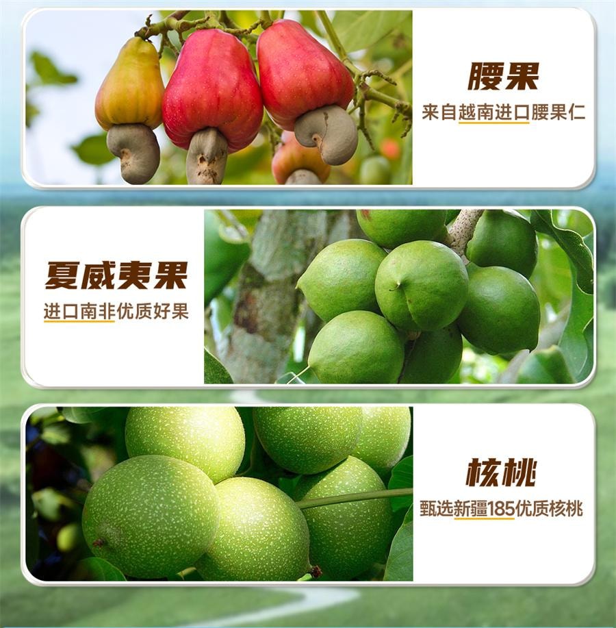 【中国直邮】 华味亨 风味坚果 腰果仁辣条味25g/袋