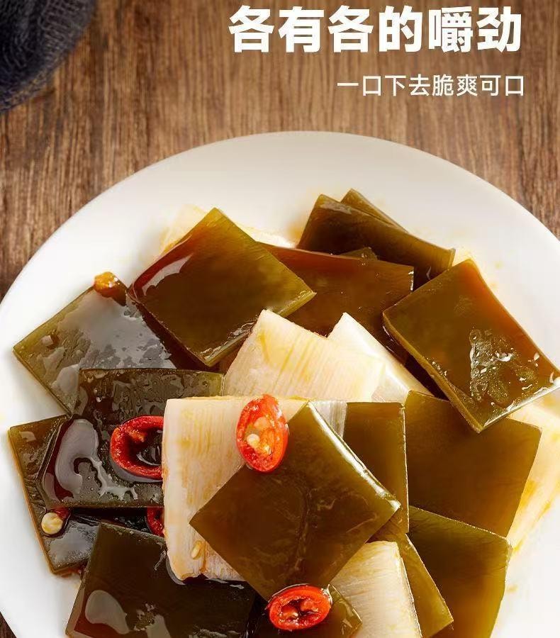  比比贊 海帶脆筍辣味獨立小包即食下餐點零食20g*5