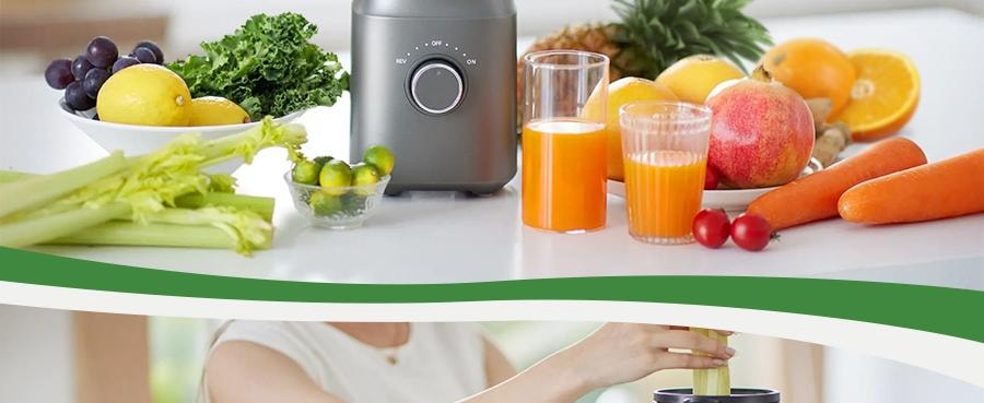 OLAYKS 【冷压咀嚼式·高出汁率】4.3英寸大口径榨汁机 自动喂料 易清洁