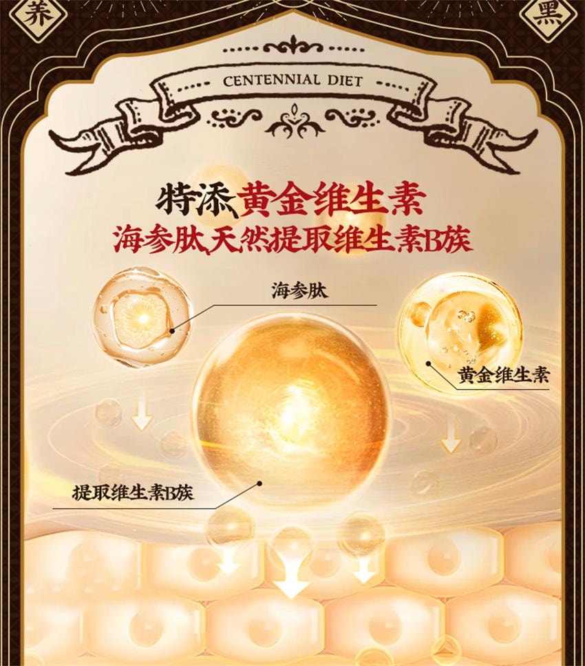 【中国直邮】 香港制药堂 九黑粉 黑芝麻糊核桃黑豆桑葚粉 五谷杂粮五黑粉无糖养发固发代餐粉 500g/罐