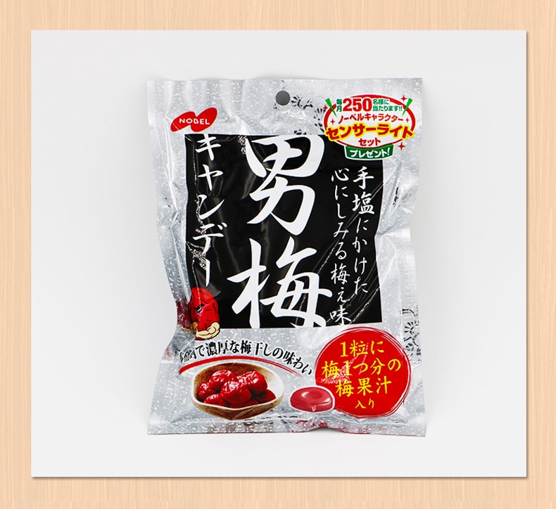 【日本直效郵件】NOBEL諾貝爾製菓 男梅糖 話梅潤喉糖 酸梅糖 80g