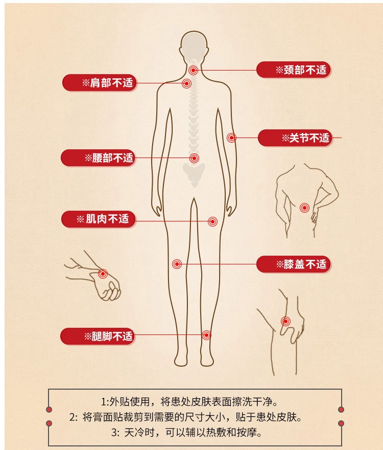 【中國直郵】嚴和 坐骨神經貼膏 筋骨貼 遠紅外線磁療鎮痛貼8貼/盒