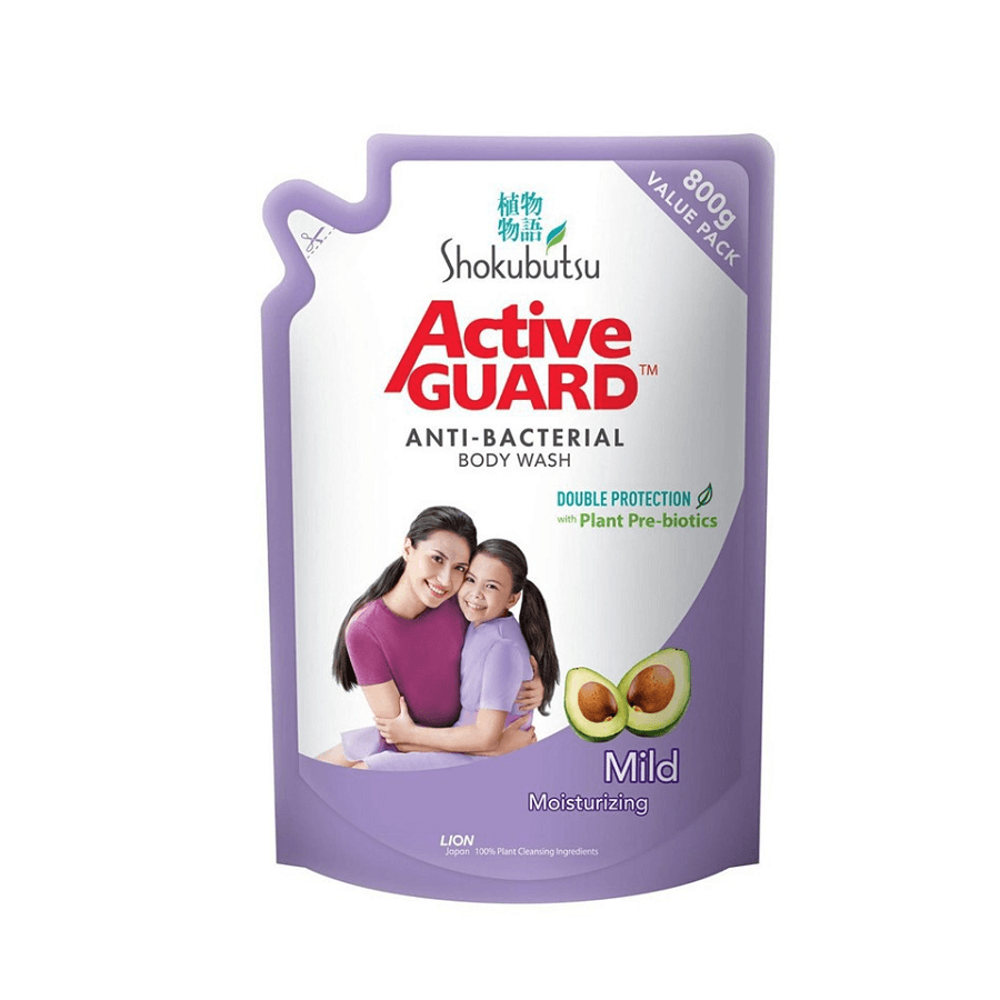 Active Guard Anti - Bacterial  Body Wash - Mild Moisturizing   ( Refill Pack )  800g