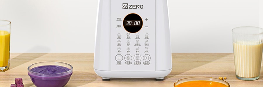 ZENO 高速智能破壁料理机多功能豆浆机榨汁机搅拌机可加热一键点动清洗 
