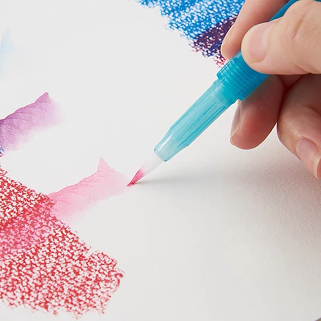 【日本直邮】Pentel派通 自来水笔水彩画笔毛笔刷固体水彩伴侣调色水彩画笔