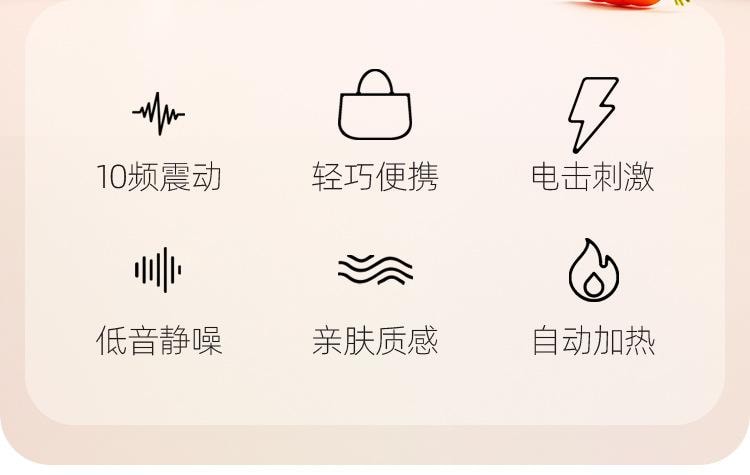 【中国直邮】 劳乐斯 软兔震动棒 十频电击女用自慰G点高潮小巧便携加温版紫 色1个装