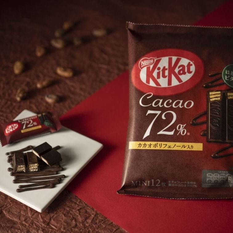 【日本直郵】NESTLE雀巢 KITKAT奇巧 期限限定 72%可可巧克力口味威化 12枚裝