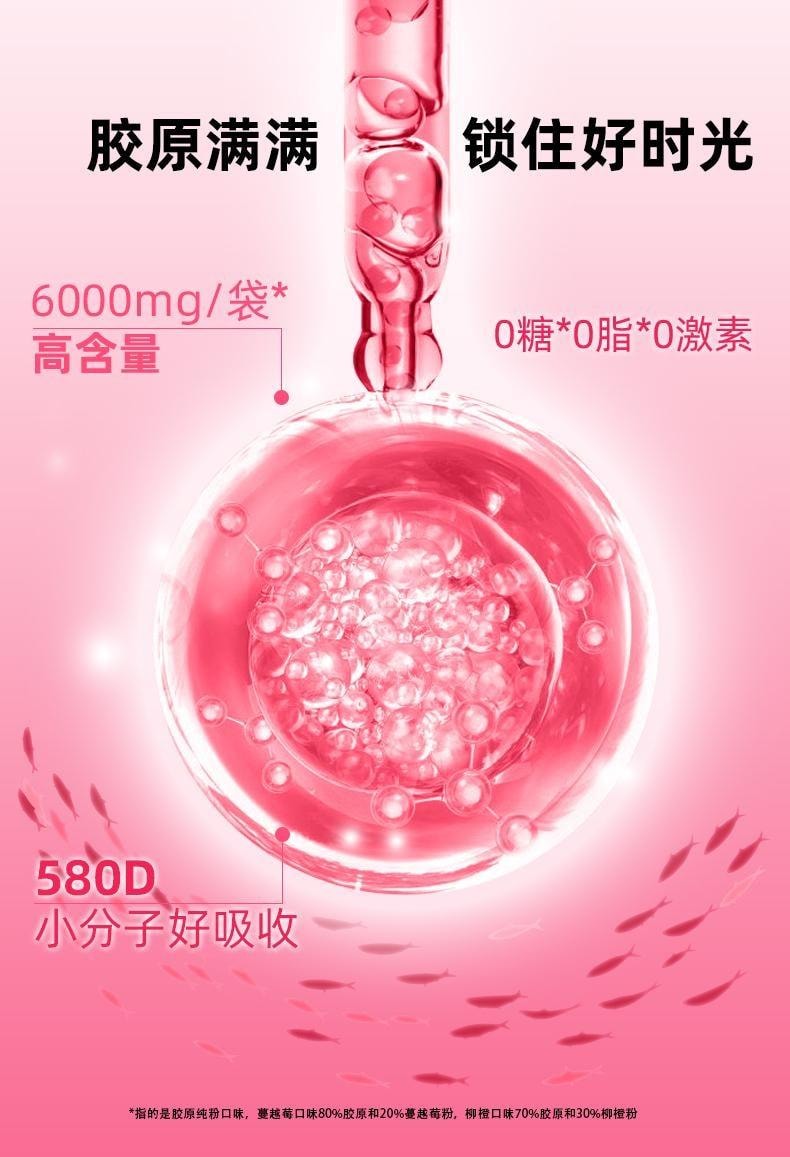 【中国直邮】 姿美堂 胶原蛋白蔓越莓固体饮料 液态饮小分子口服液精华饮 挑战嘭弹立体肌 180g/罐