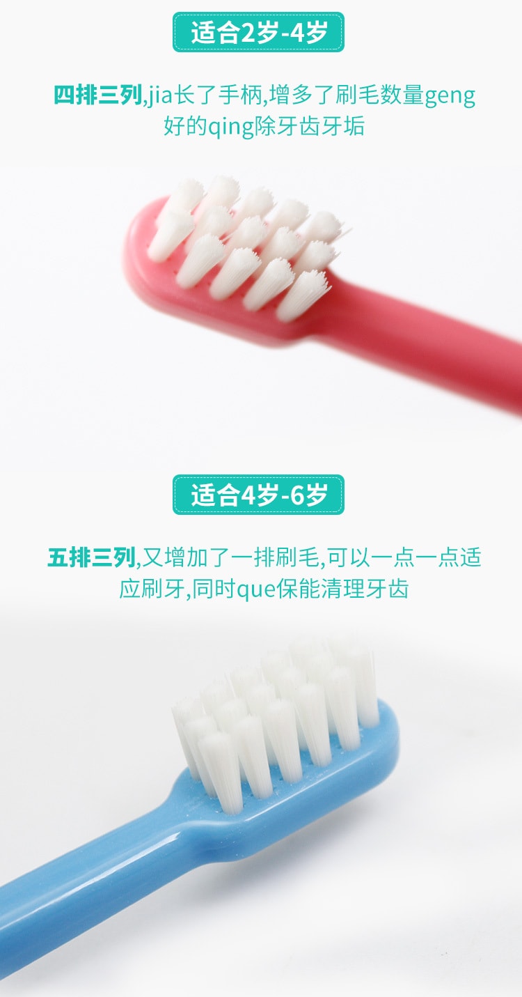 【日本直邮】SUNSTAR 巧虎宝宝儿童牙刷 1支 发货颜色随机 6-12岁