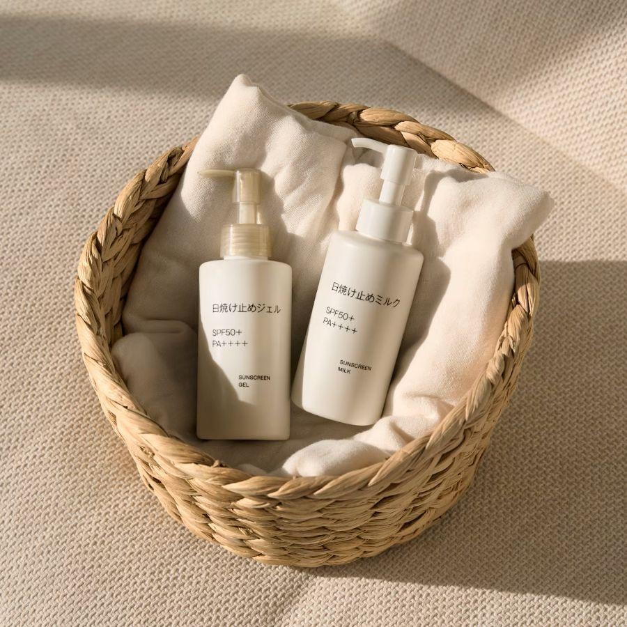 【日本直邮】 日本 MUJI 防晒乳液 无添加矿物油香精 SPF50+ PA++++ 150g