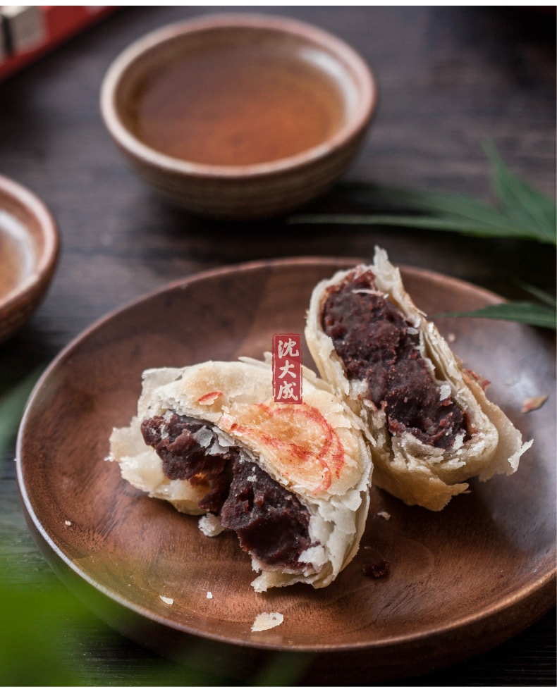【全美最低价】【中国直邮】上海特产沈大成酥饼-玫瑰细沙 5个装 