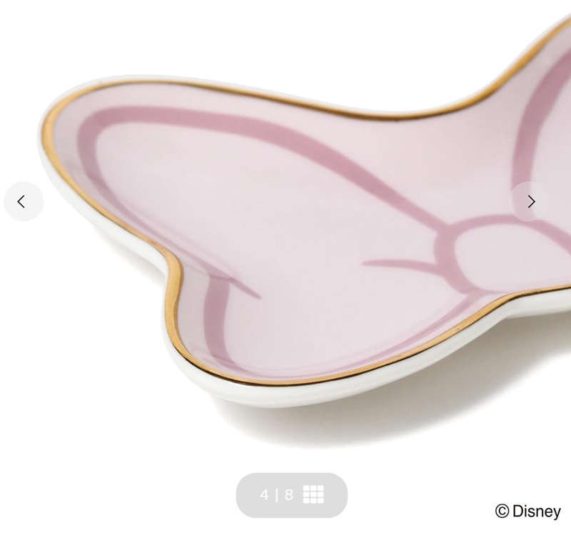 【日本直郵】日本FRANCFRANC 迪士尼聯名限定款 米妮蝴蝶結小盤 1個裝