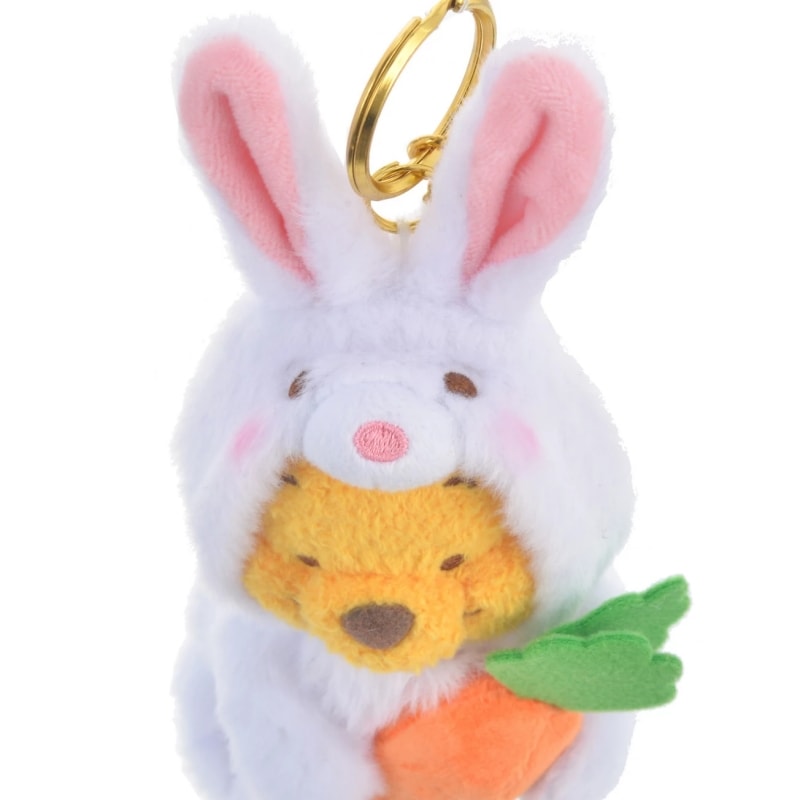【日本直邮】日本东京迪士尼DISNEY 兔年限定款 节日礼物 圣诞礼物 东迪版 白色兔子 维尼 钥匙扣版  1个装 18×6.5×9(cm)