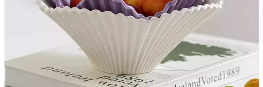 摩登主妇 创意水果沙拉碗 陶瓷碗水果盘 零食盘收纳盘 850ml