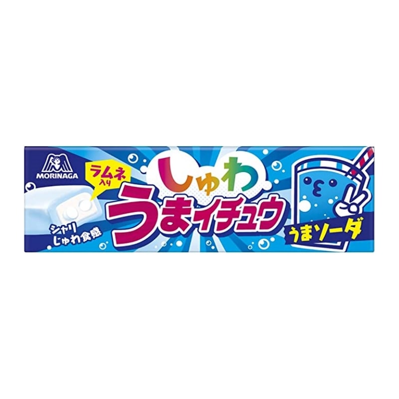 【日本直邮】日本森永MORINAGA 日本本土版 HI-CHEW 果汁软糖 弹珠汽水味软糖 苏打味 7粒