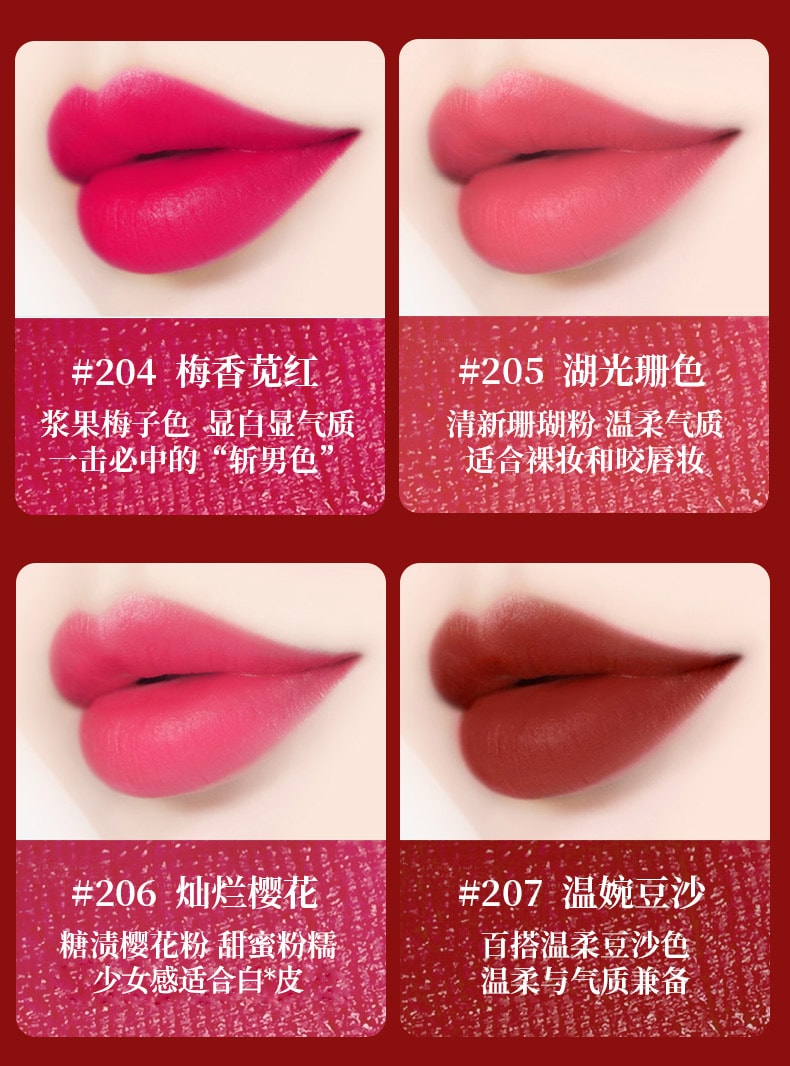Lipstick Moisture Lip Balm Rouge Eyeshadow  #204 5g