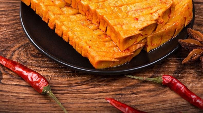 【中國直郵】 步步為贏 【蘭花乾子100g】豆乾製品香幹90後童年回憶兒時懷舊湖南特產 蘭花乾子精品包100克X1包