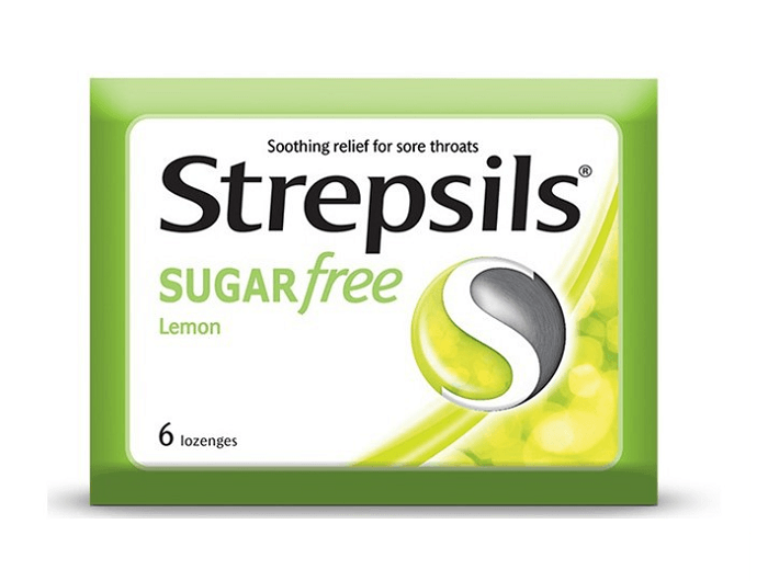 STREPSILS Sugar Free Lemon Lozenges 6pcs