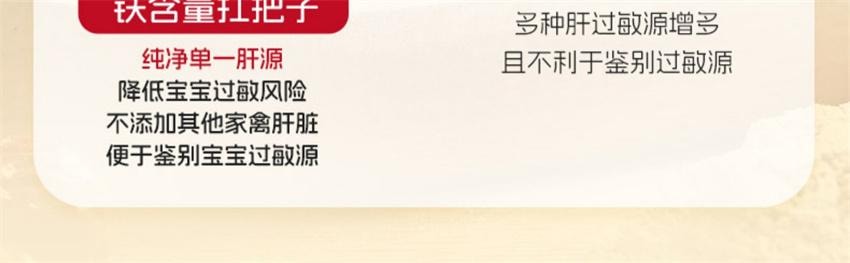 【中國直郵】 爺爺的農場 寶寶豬肝粉 紅棗補鐵強化劑 拌飯調味料 嬰幼兒輔食 專為寶寶研製補充身體所需鐵含量 40g/盒