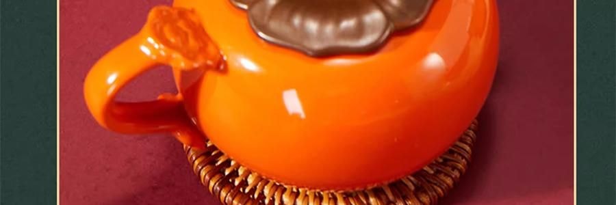 【預售】【預計1月中發貨】【亞米獨家】沈大成 多柿如意糕點禮盒 300g【柿福奶黃果6枚+泉州德化瓷器茶具1套+大紅袍武夷岩茶8罐】【上海特產】【年祥貨禮盒】