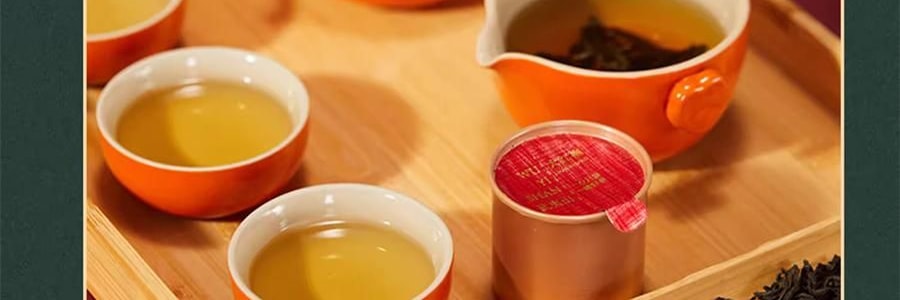 【預售】【預計1月中發貨】【亞米獨家】沈大成 多柿如意糕點禮盒 300g【柿福奶黃果6枚+泉州德化瓷器茶具1套+大紅袍武夷岩茶8罐】【上海特產】【年祥貨禮盒】