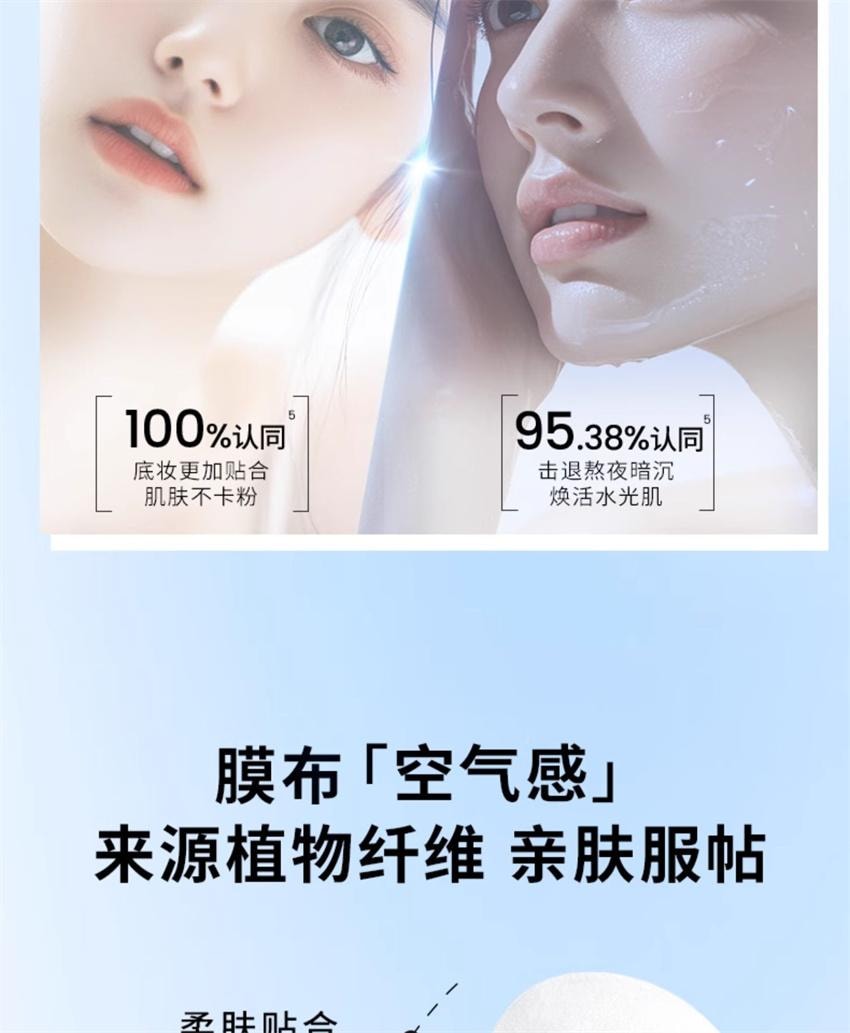 【中国直邮】 韩国 AHC 第三代臻致B5玻尿酸补水面膜 深层补水保湿锁水舒缓维稳护肤 5片/盒