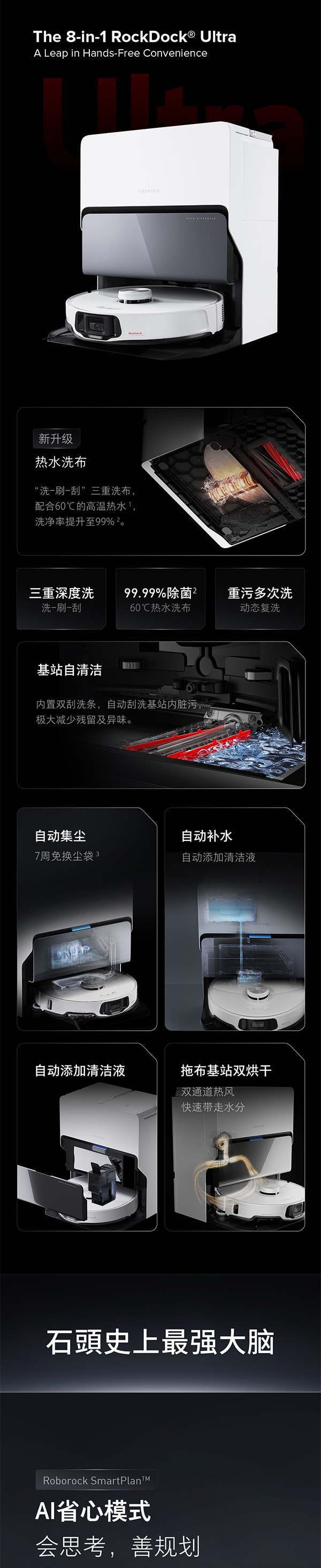 【夏促来袭】石头科技自清洁扫拖机器人S8MaxV Ultra