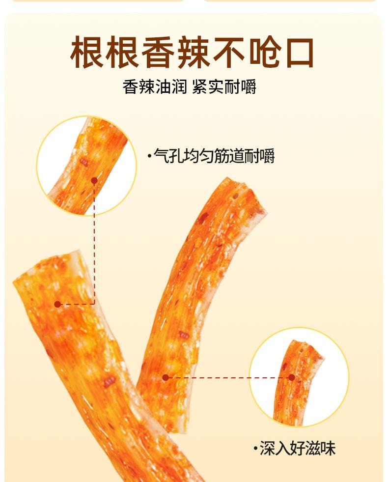 【中國直郵】 佳龍 老式細麵筋辣條 兒時校園懷舊辣條 香辣好吃 450g/包 【約30小包】