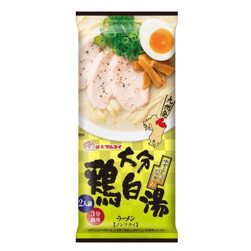 【日本直郵】Marutai丸太 佐賀大分雞白湯拉麵186g/2人份