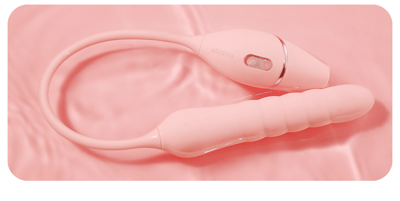 【赠送超搭润滑油】KISSTOY 新款Cathy 3.0炮机双头吮吸震动棒女性情趣用具 成人用品 粉色 