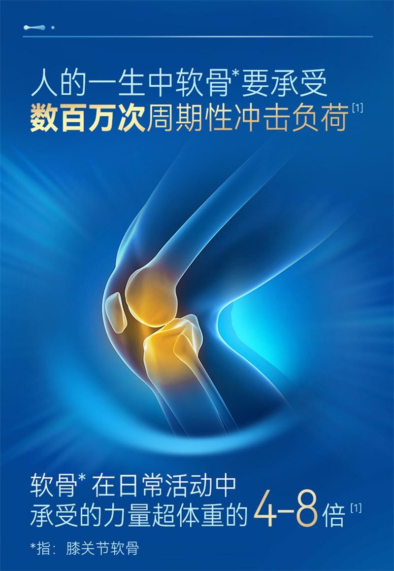 【中国直邮】  汤臣倍健 软骨素钙片 中老年人补钙胶原软骨素成年男女性营养正品90片*2瓶