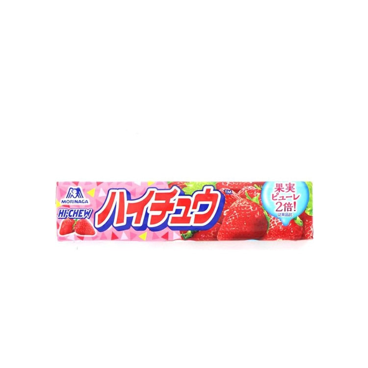 【日本直邮】MORINAGA森永制果 HI-CHEW 日本版 果汁软糖 草莓味 12粒