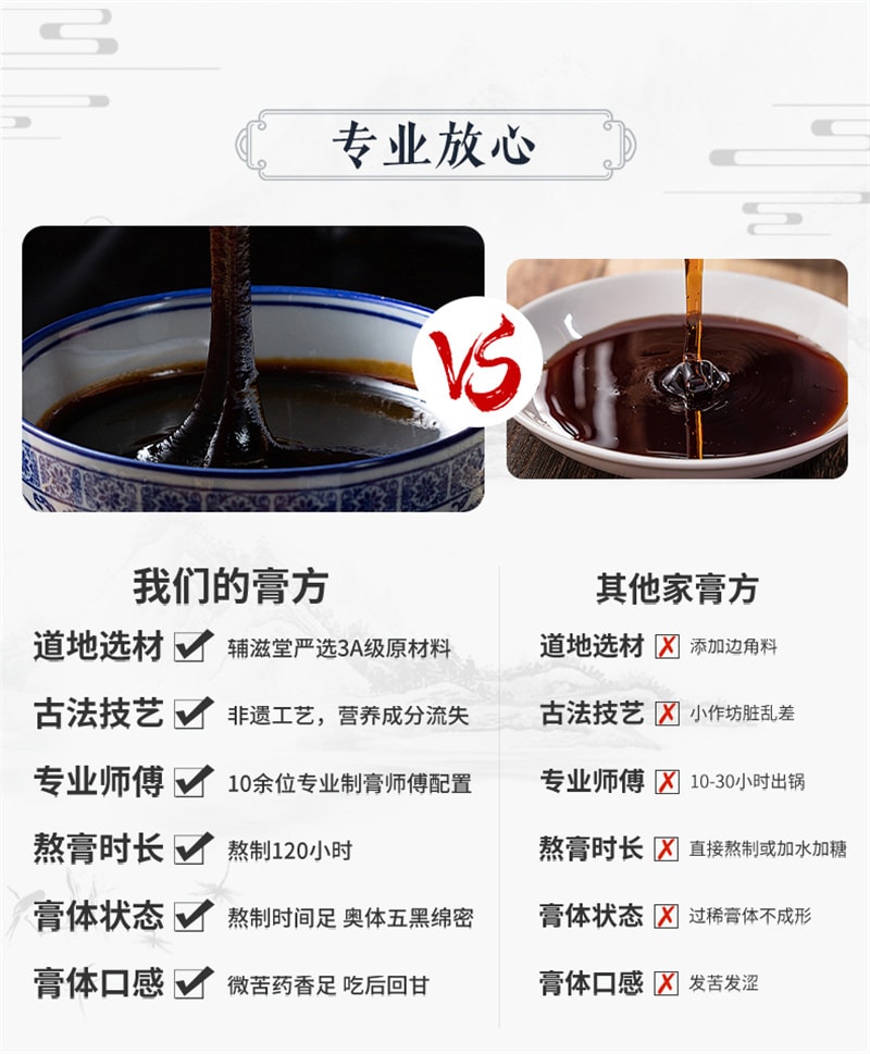 【中国直邮】辅滋堂 丁香渭舒膏260g养护脾胃膏滋调理脾胃寒胀气养生饮品