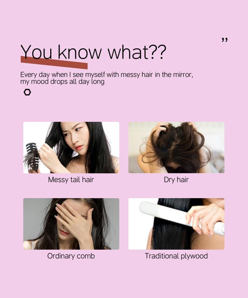 金米 直髮梳 不傷髮 直捲兩用 捲髮棒 夾板拉直 內扣短髮 KD388C 1台