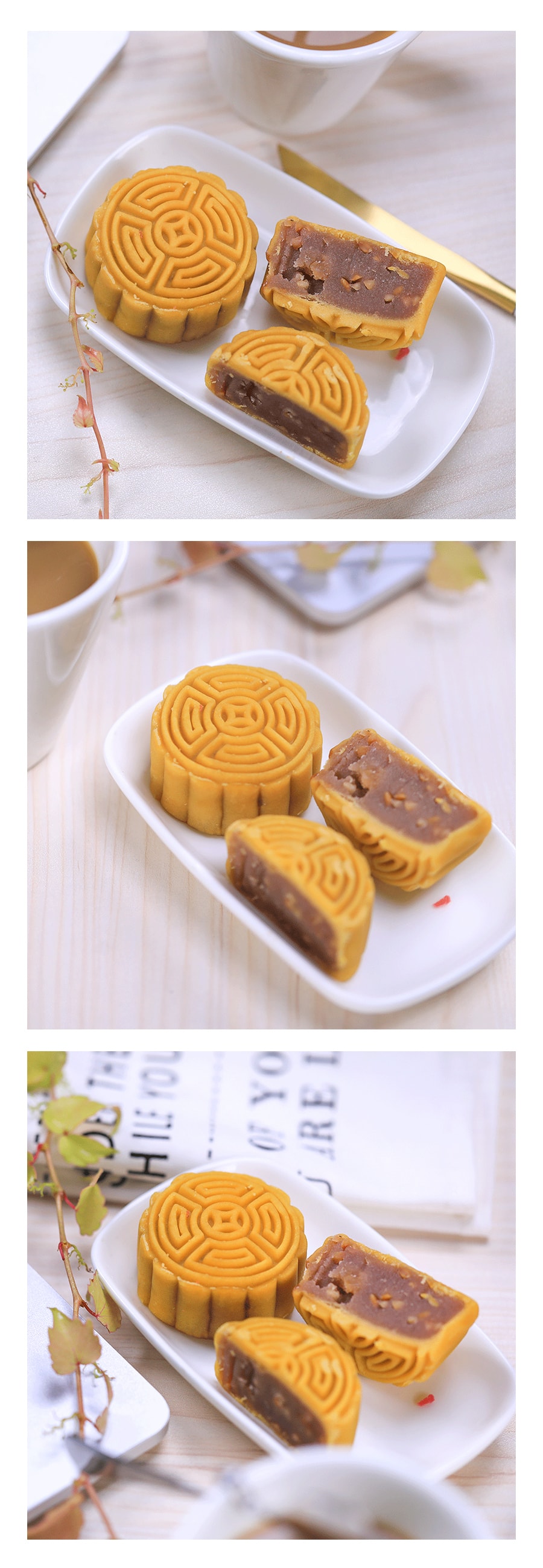 ONETANG Moon Cake Momoyama Style With Trao & Peanut 100g 【Delivery Date: Mid August】