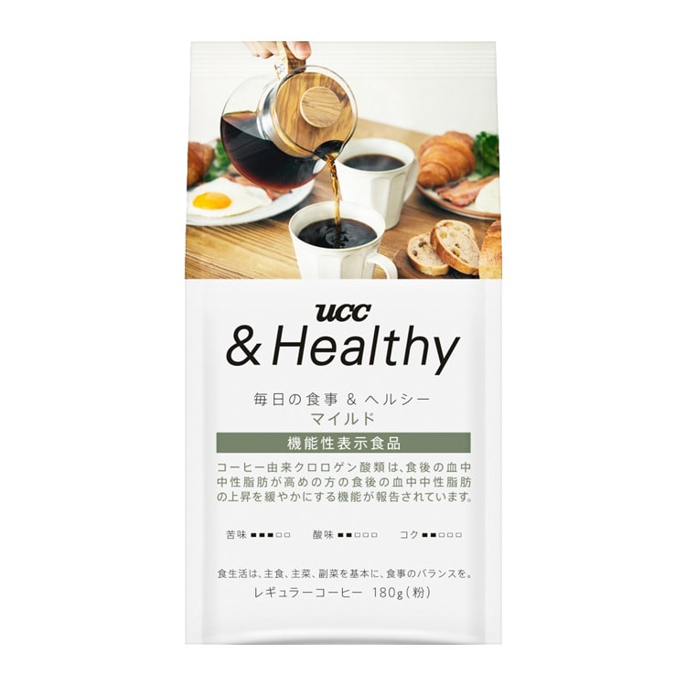 【日本直郵】UCC上島咖啡 &Healthy 溫和SAP咖啡粉 180g