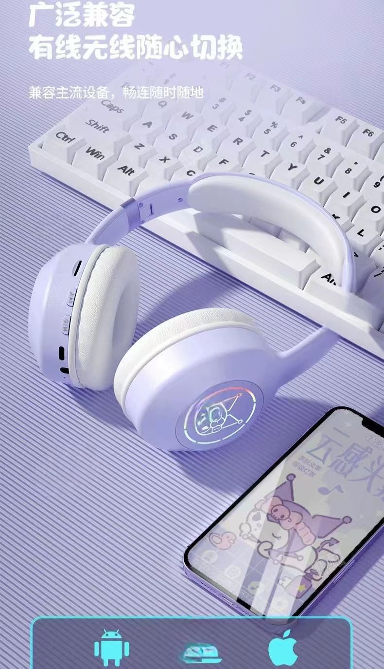 【中國直郵】三麗鷗可愛迷你嬰兒手口濕紙巾 便攜小包抽取式-紫色凱蒂貓 1件|*預計到達時間3-4週