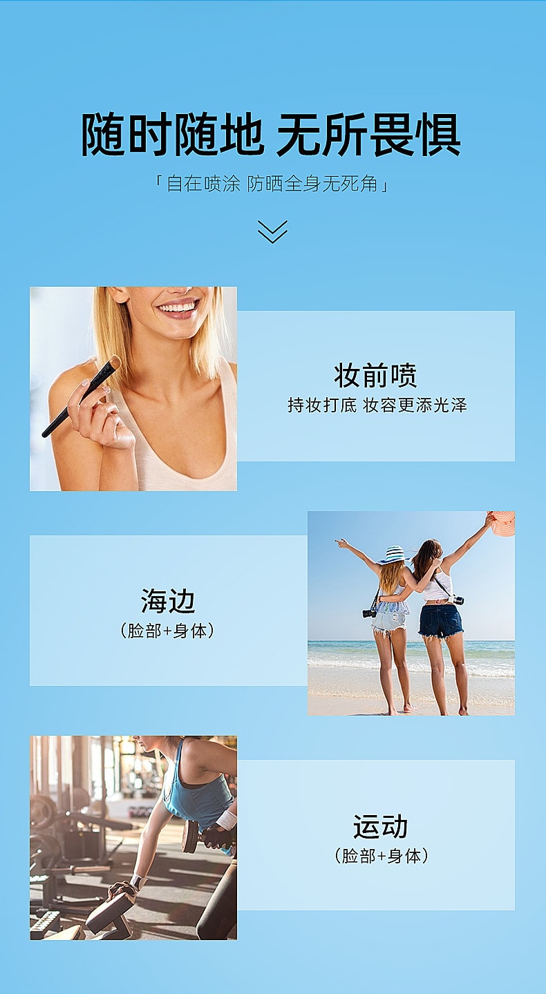 【中国直邮】唯尚美 防晒霜 兰皙冰肌美白隔离防晒乳 30g