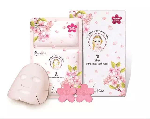 A. by Bom Super Power Baby Ultra Floral Leaf Mask 1 sheet