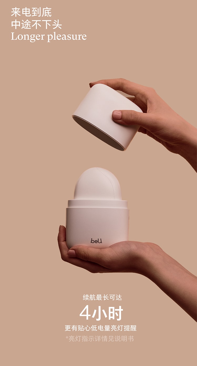 LONO Beu小白盒成人用品玩具首創可替換吮吸頭醫療級透明材料自慰按摩器