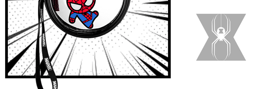 【不上架】Miniso名创优品 漫威系列 蜘蛛侠透明圆形零钱包