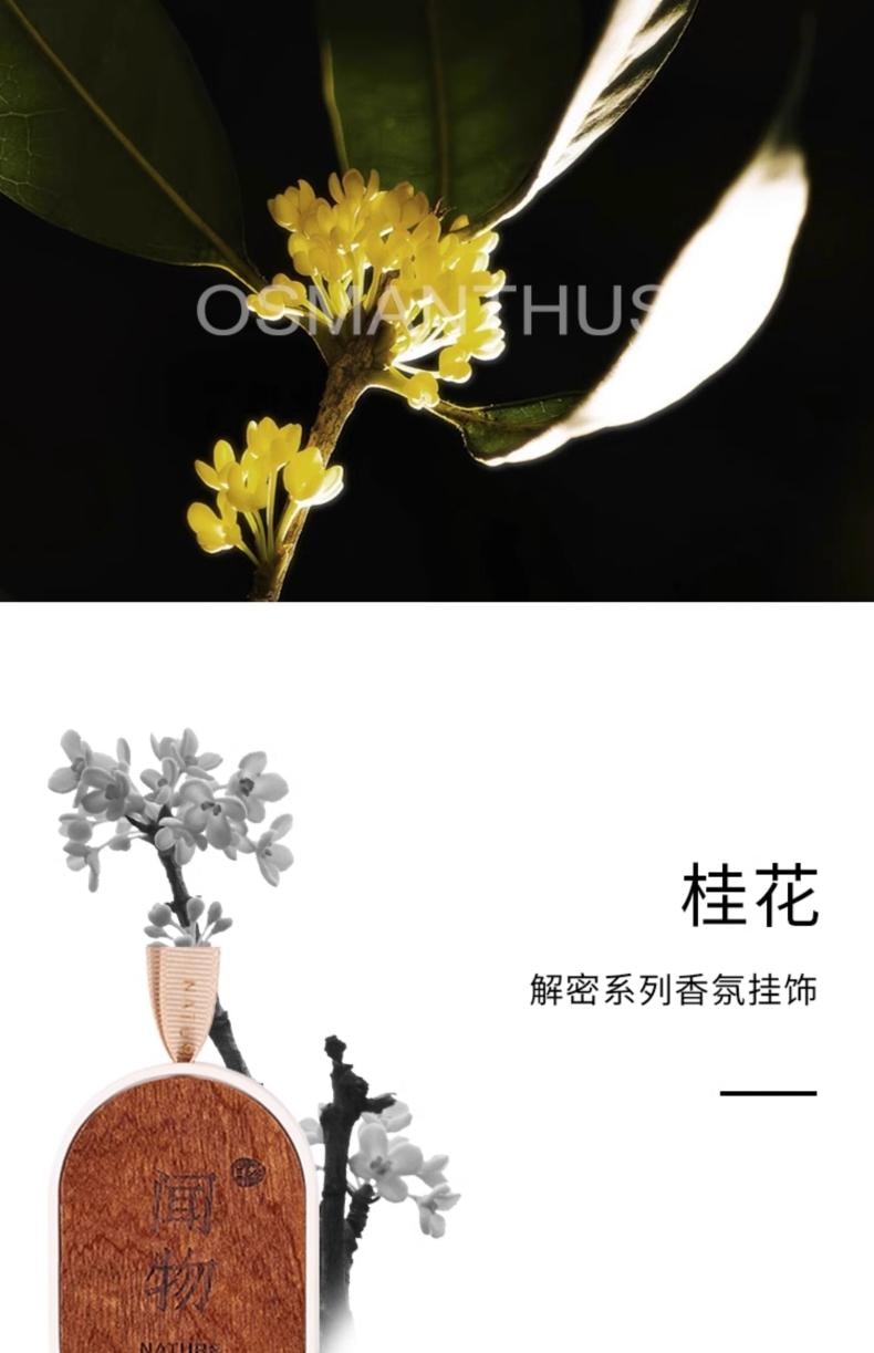 [Jasmine] Log fragrance hanging, diffused fragrance aromatherapy stone pendant, wardrobe aromatherapy car fragrance hanging, free aromatherapy liquid