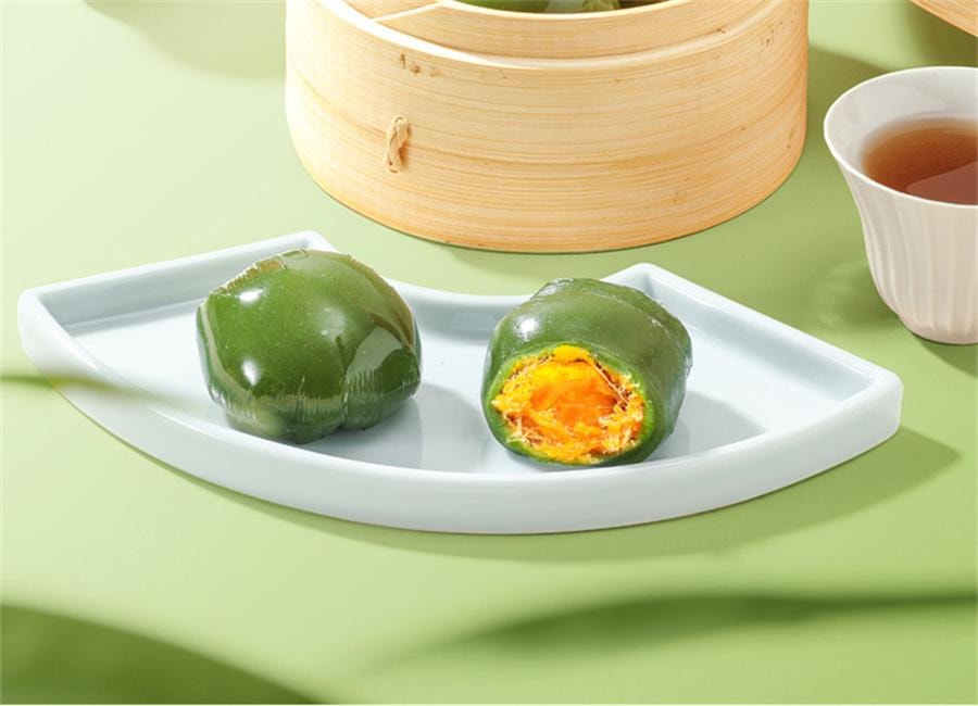 【中国直邮】 味滋源 青团 传统糕点清明果豆沙芝麻味节日休闲零食 红豆沙味 252g袋