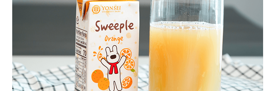 【早餐伴侣】韩国YONSEI延世牌 橙汁200ml*6