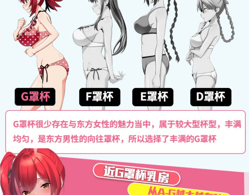 【中國直郵】mode 女僕神乳 仿真乳房 G乳矽膠大胸部倒模 男用自慰名器2300g