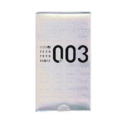 日本 OKAMOTO 冈本 003系列 白金天然超薄安全避孕套 12个