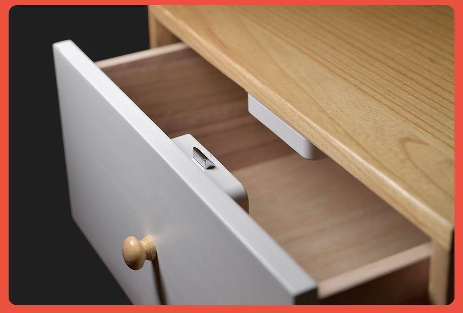 【中国直邮】小米有品易锁宝智能抽屉柜开关E 贝壳白